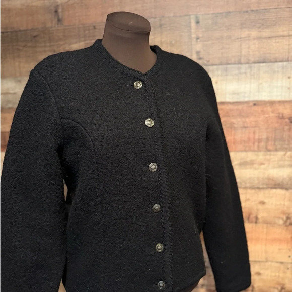 Vintage Jackets & Blazers - Vintage Wool Button up Cardigan Coat